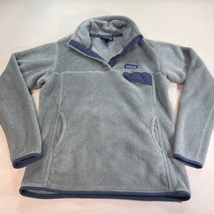 Patagonia Re-Tool Snap-T Women's Grey Medium  Jacket Snap Closure Pockets